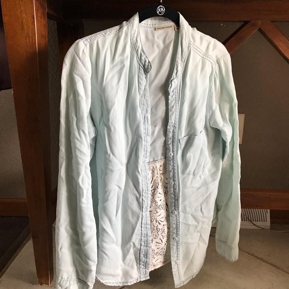 Anthropology long sleeve blouse